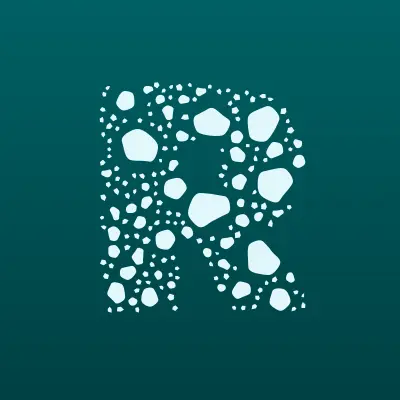 Радуга, продовольственный магазин, лого-визитка